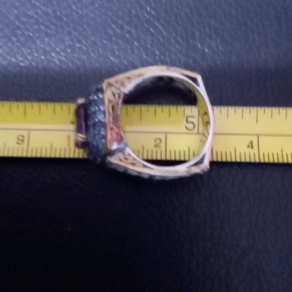 MICHAEL VALITUTTI AFRICAN AMETHYST AND NEON APATITE RING - Picture 7 of 9